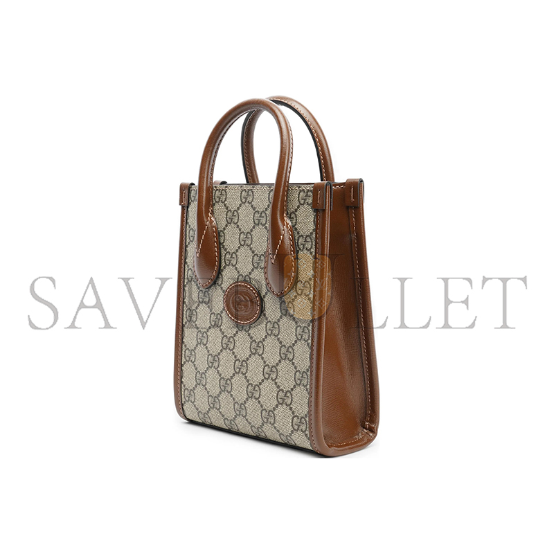 GUCCI MINI TOTE BAG WITH INTERLOCKING&G 671623 (20*16*7cm)